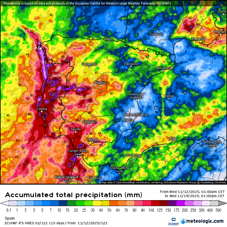 ECMWF lluvias 