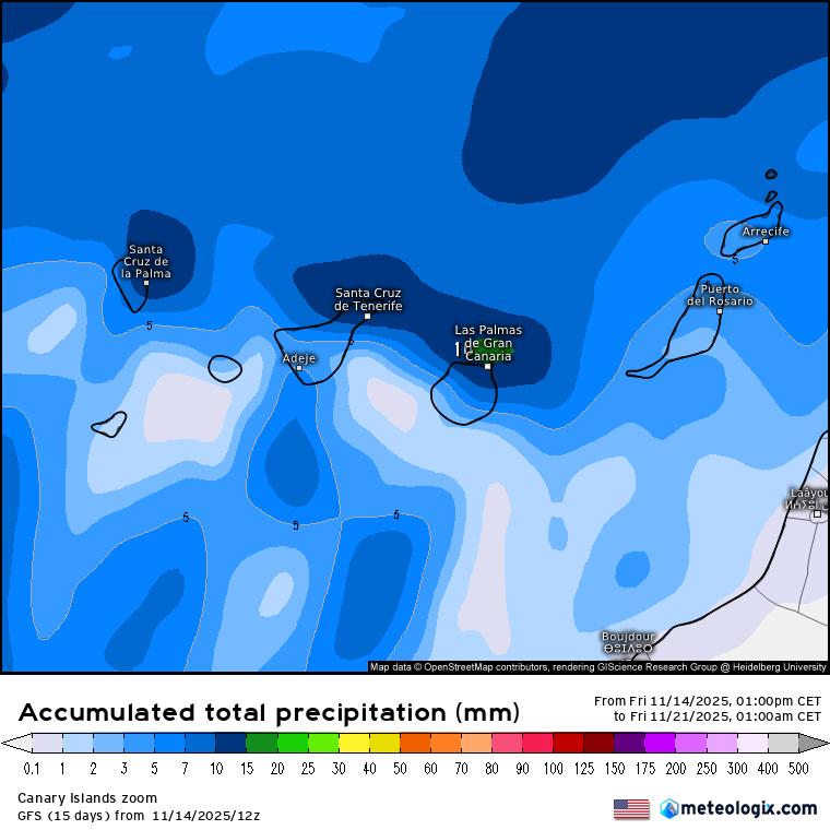 GFS lluvias 