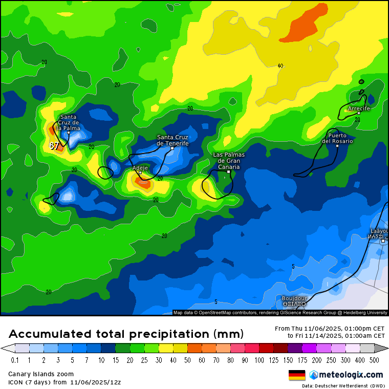 ICON lluvias Canarias