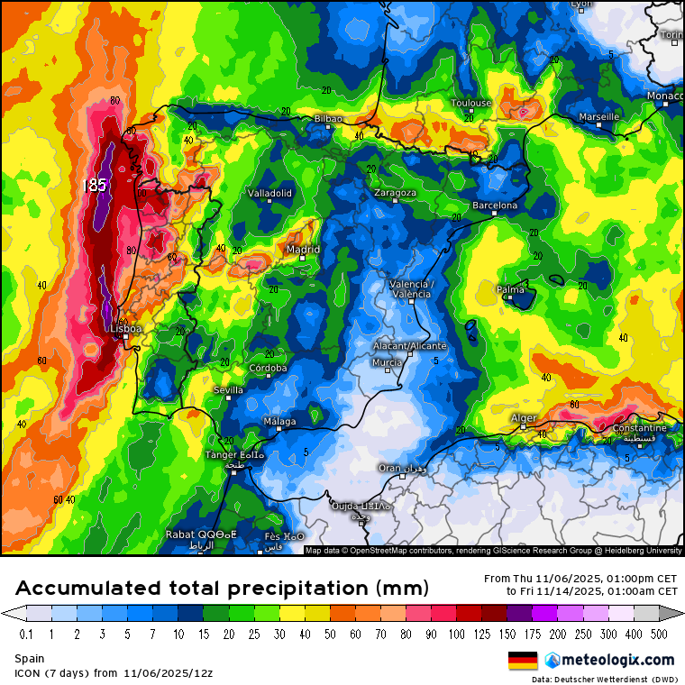 Acumulados ICON lluvias 