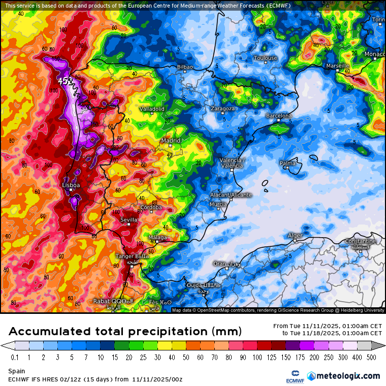 ECMWF lluvias 