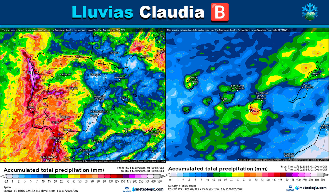 Lluvias Borrasca Claudia