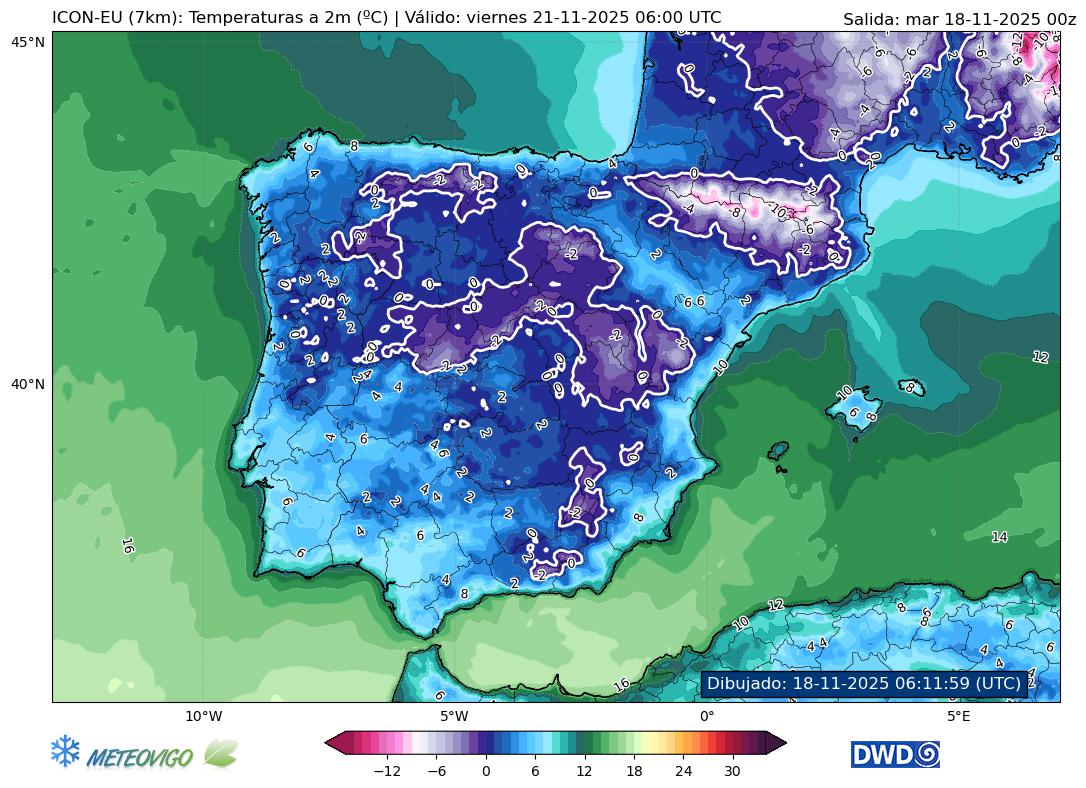 Mapa de temperaturas