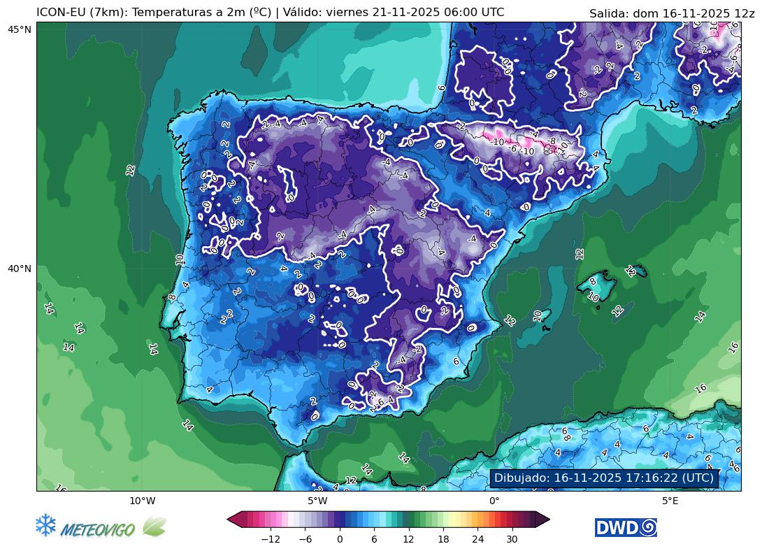 Mapa de temperaturas