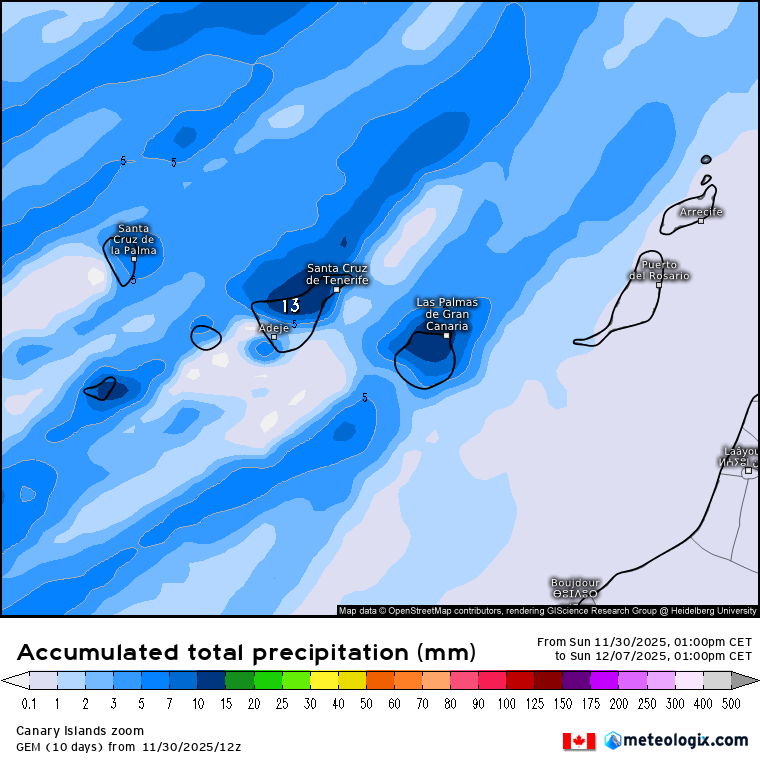 GEM lluvias Canarias