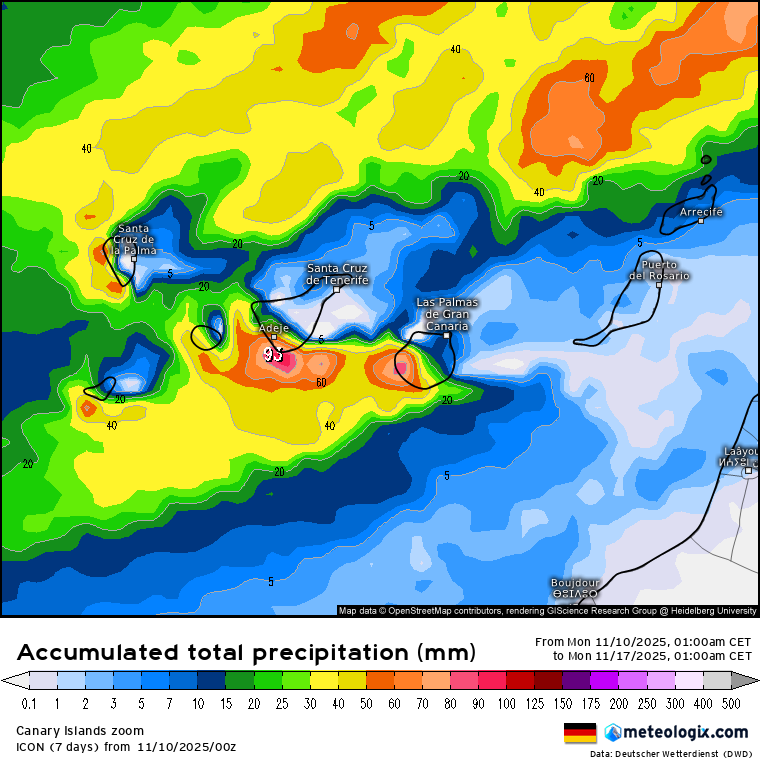 ICON lluvias Canarias