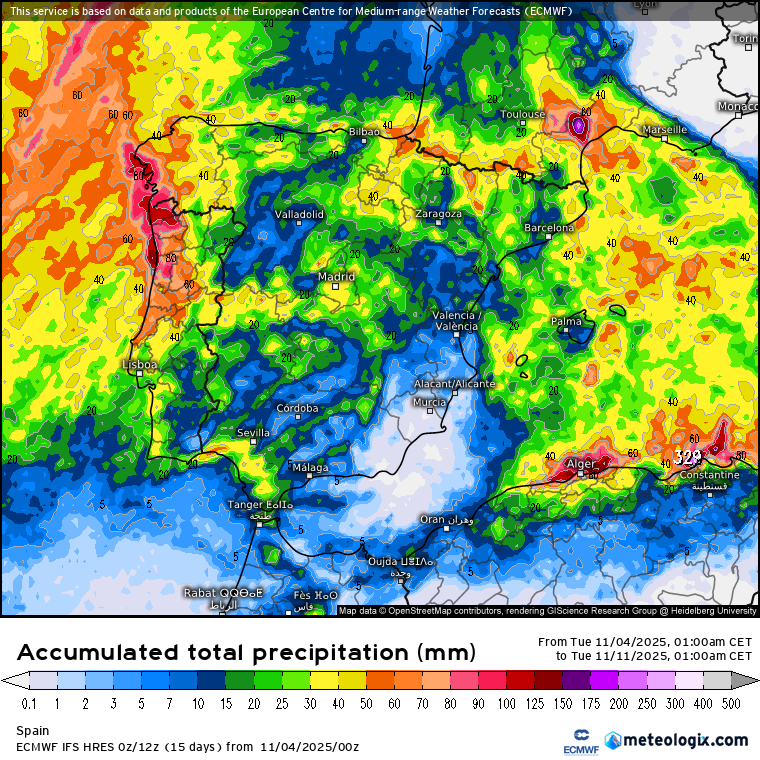 ECMWF lluvias 