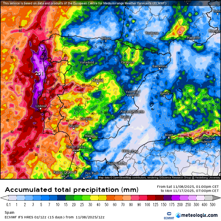 ECMWF lluvias 