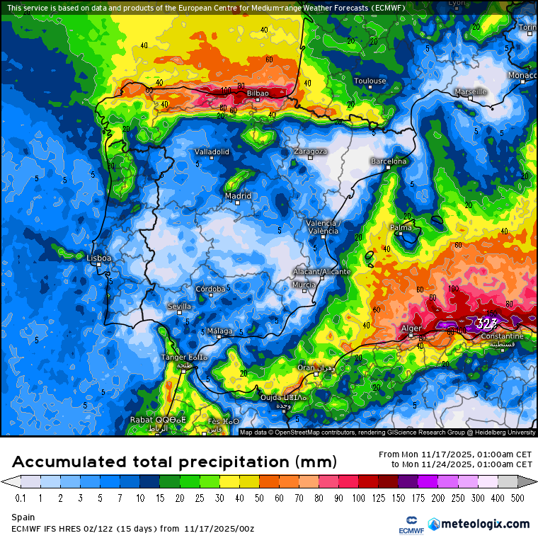 ECMWF lluvias 