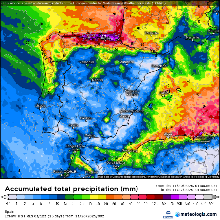 ECMWF lluvias 