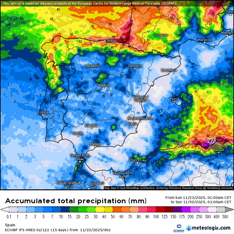 ECMWF lluvias 