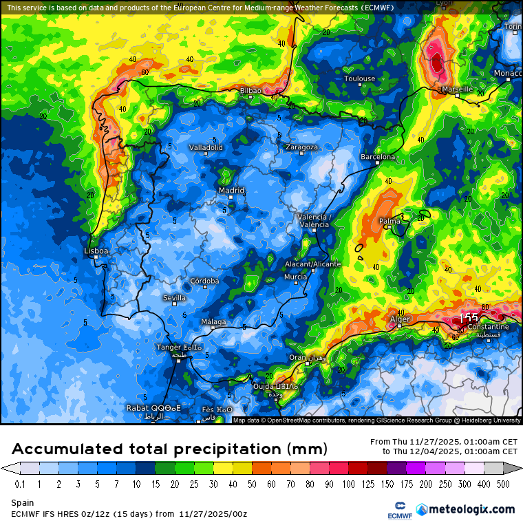 ECMWF lluvias 