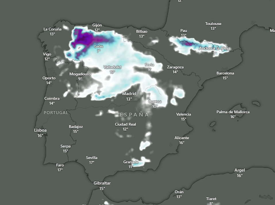 Mapa de extensi&oacute;n de nieve