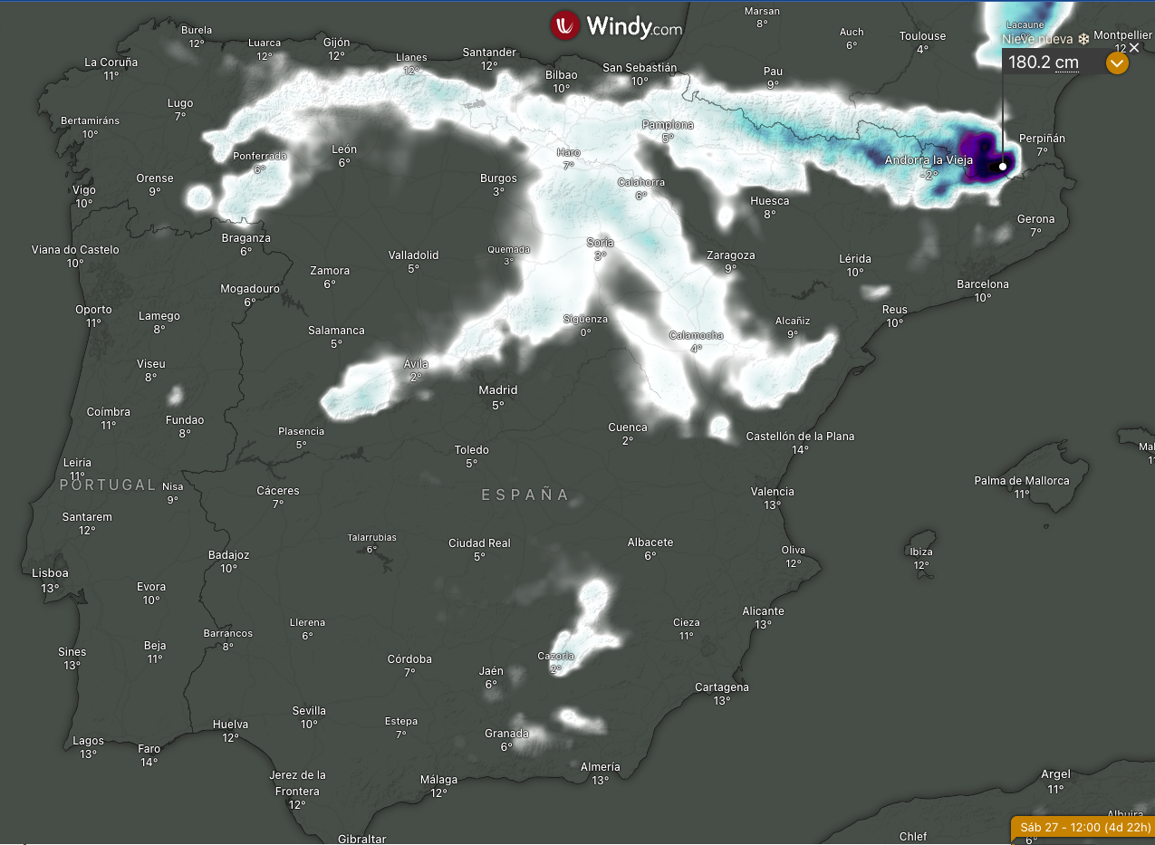 Mapa de extensi&oacute;n de nieve