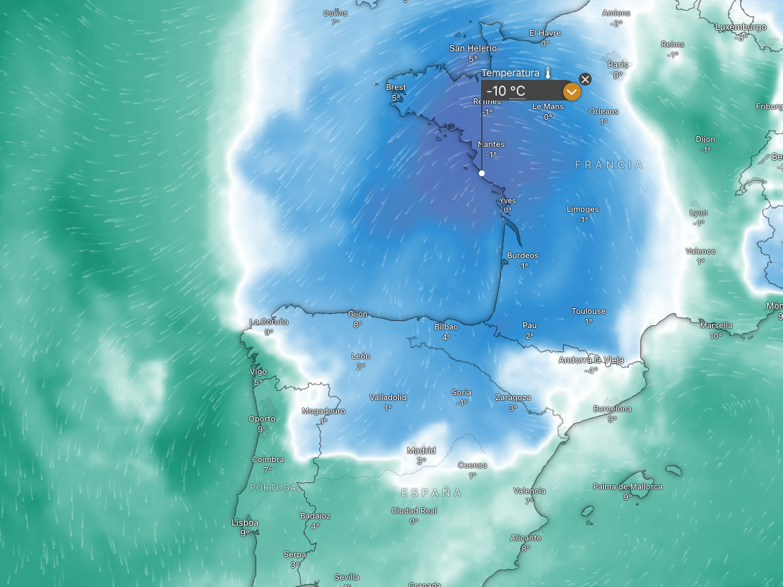 Temperaturas 850 hPa