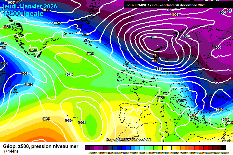 ECMWF geopotencial 