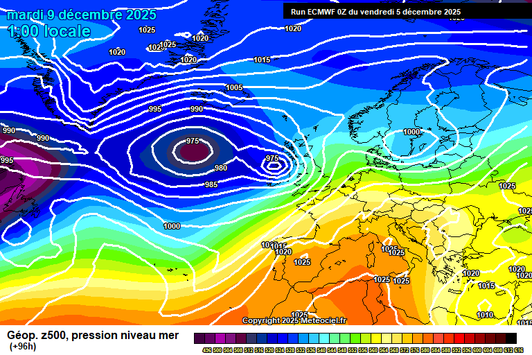 ECMWF geopotencial