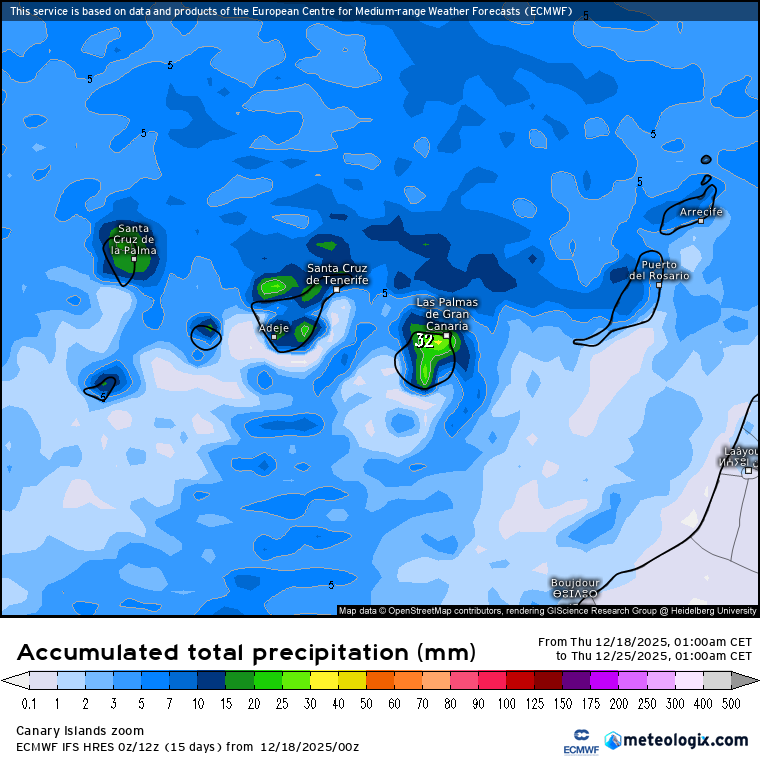 ECMWF lluvias 
