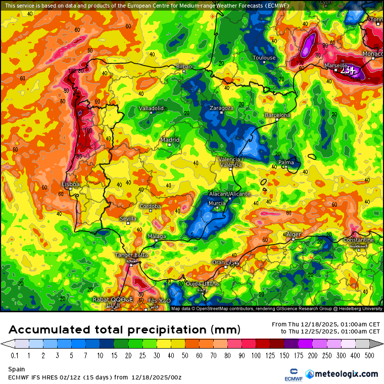 ECMWF lluvias 