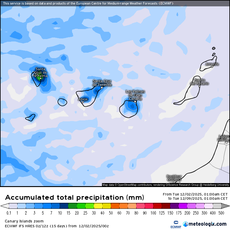 ECMWF lluvias 