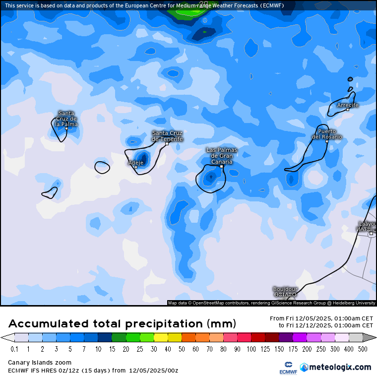 ECMWF lluvias 