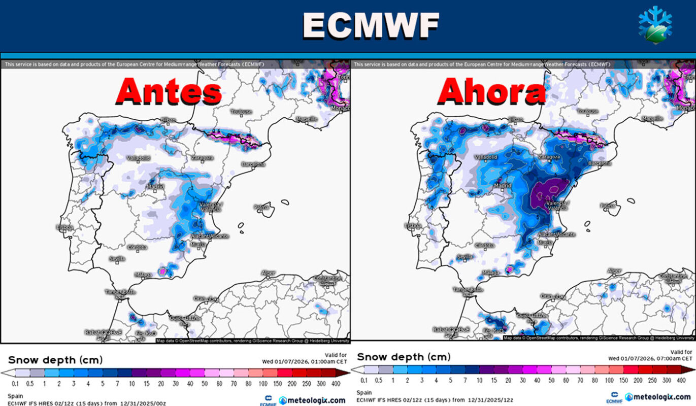 Mapas de nieve