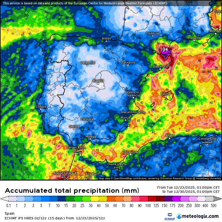 ECMWF lluvias 