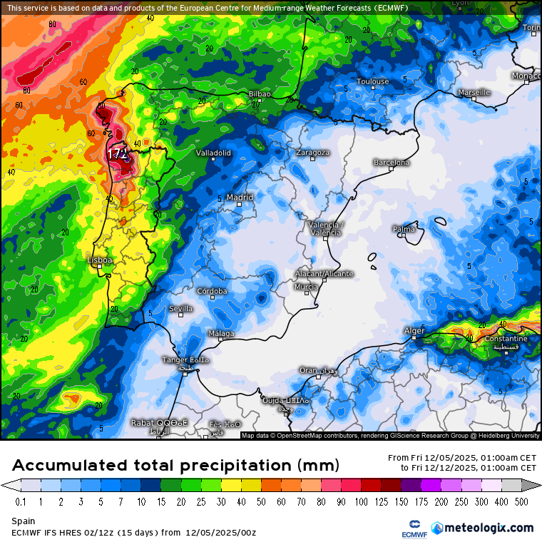 ECMWF lluvias 