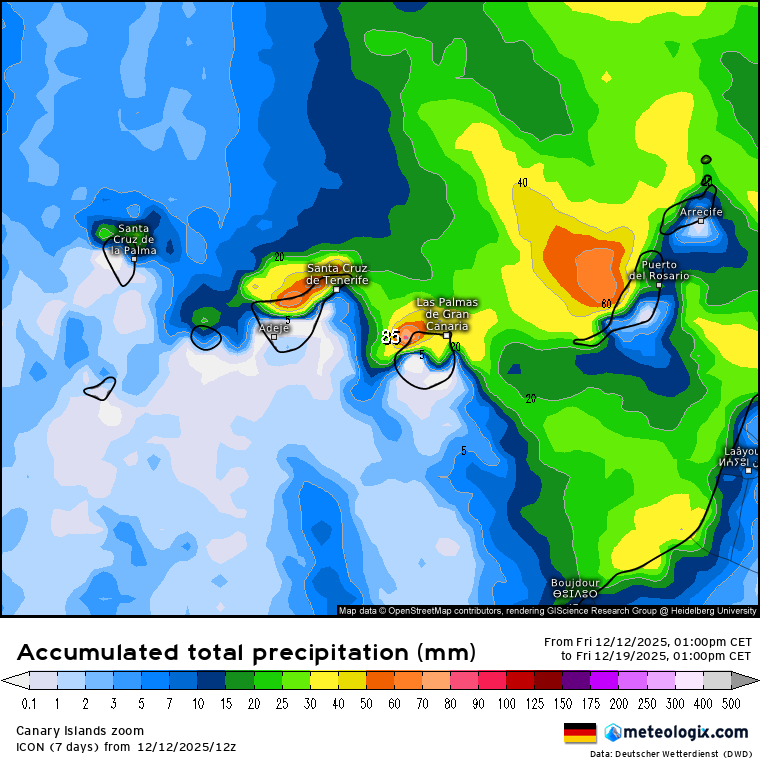 ICON lluvias Canarias