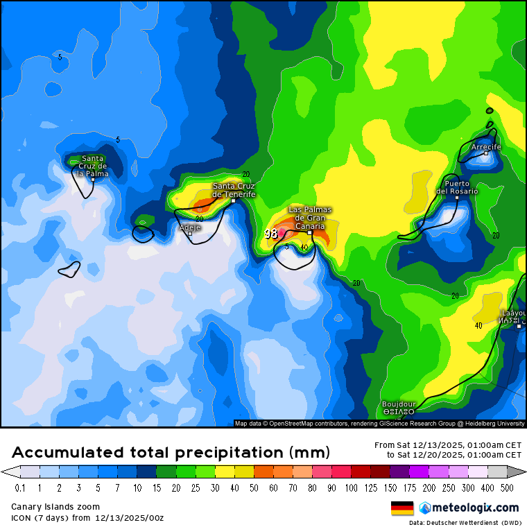 ICON lluvias Canarias
