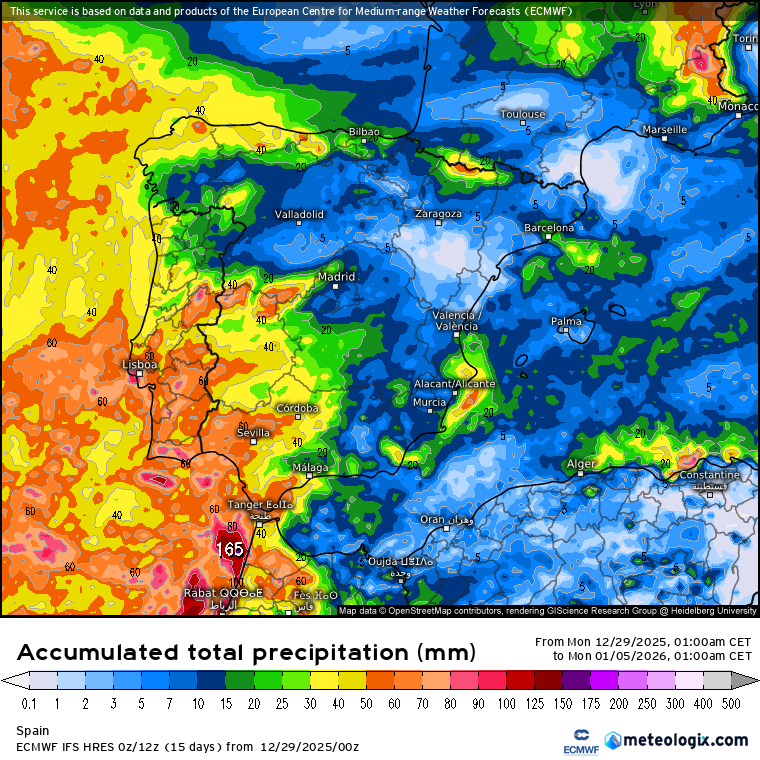 ECMWF lluvias 