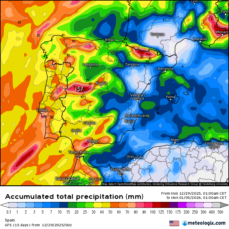 GFS lluvias 