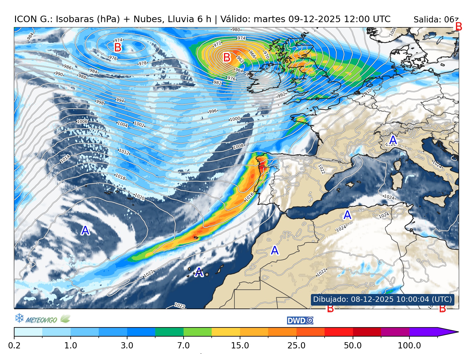 Mapa de lluvias 