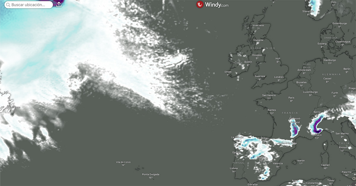 Mapa de nevadas