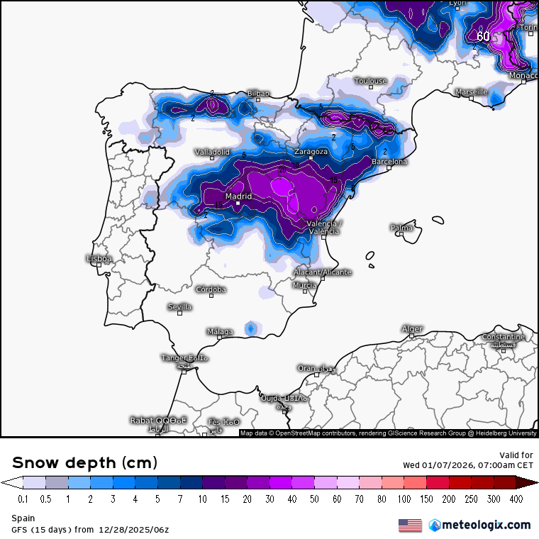 Nieve GFS