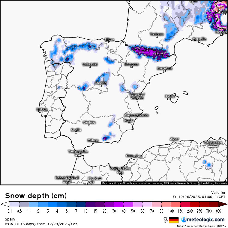 Nieve mapa