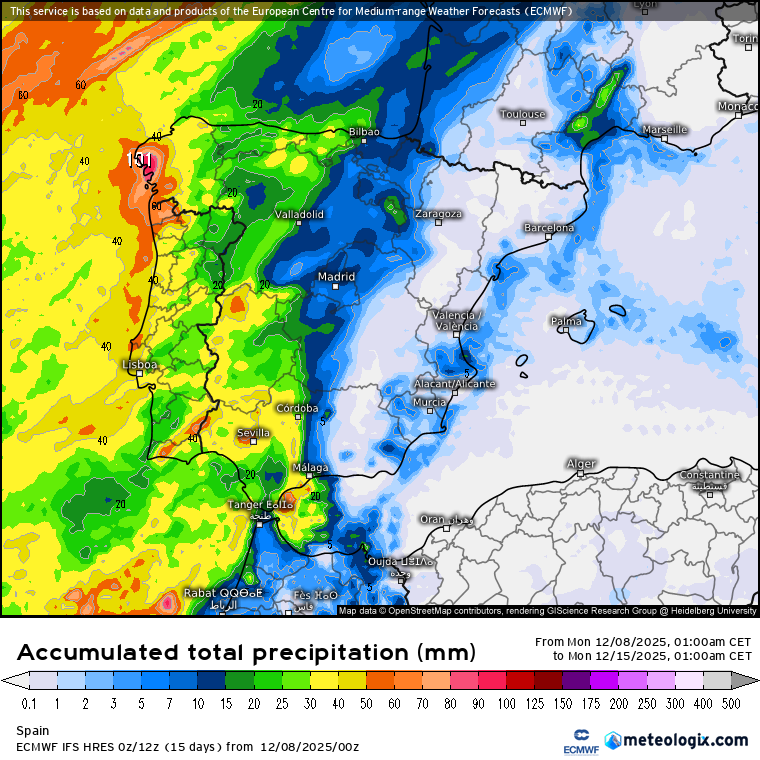 ECMWF lluvias 