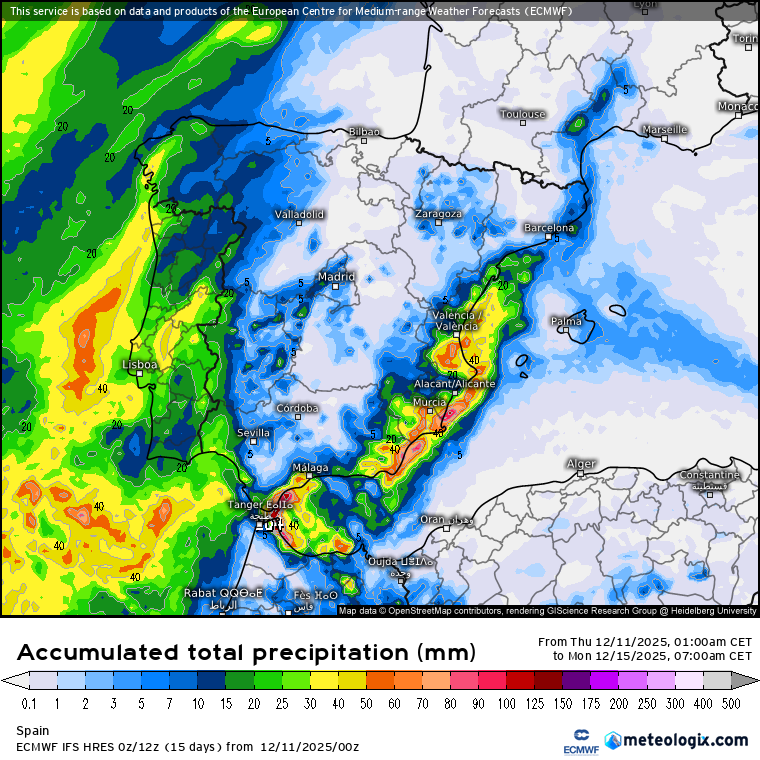 ECMWF lluvias 