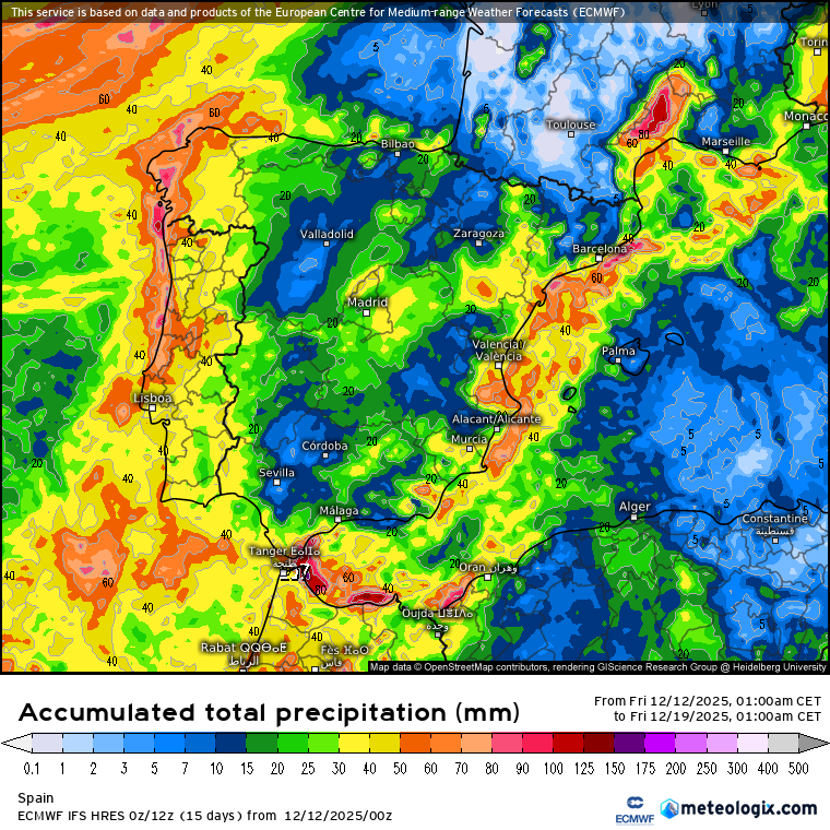 ECMWF lluvias 