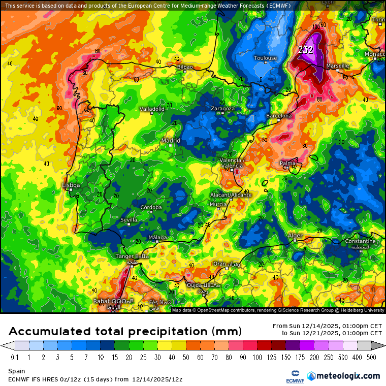 ECMWF lluvias 
