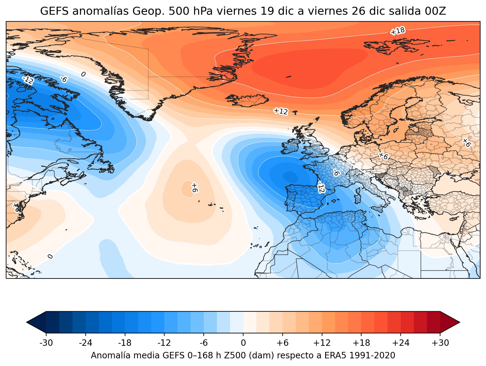 Anonalias 500 hPa