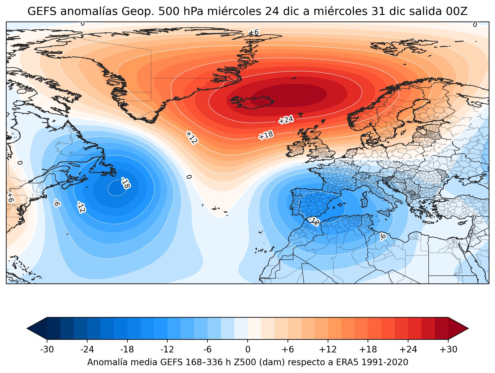Anonalias 500 hPa