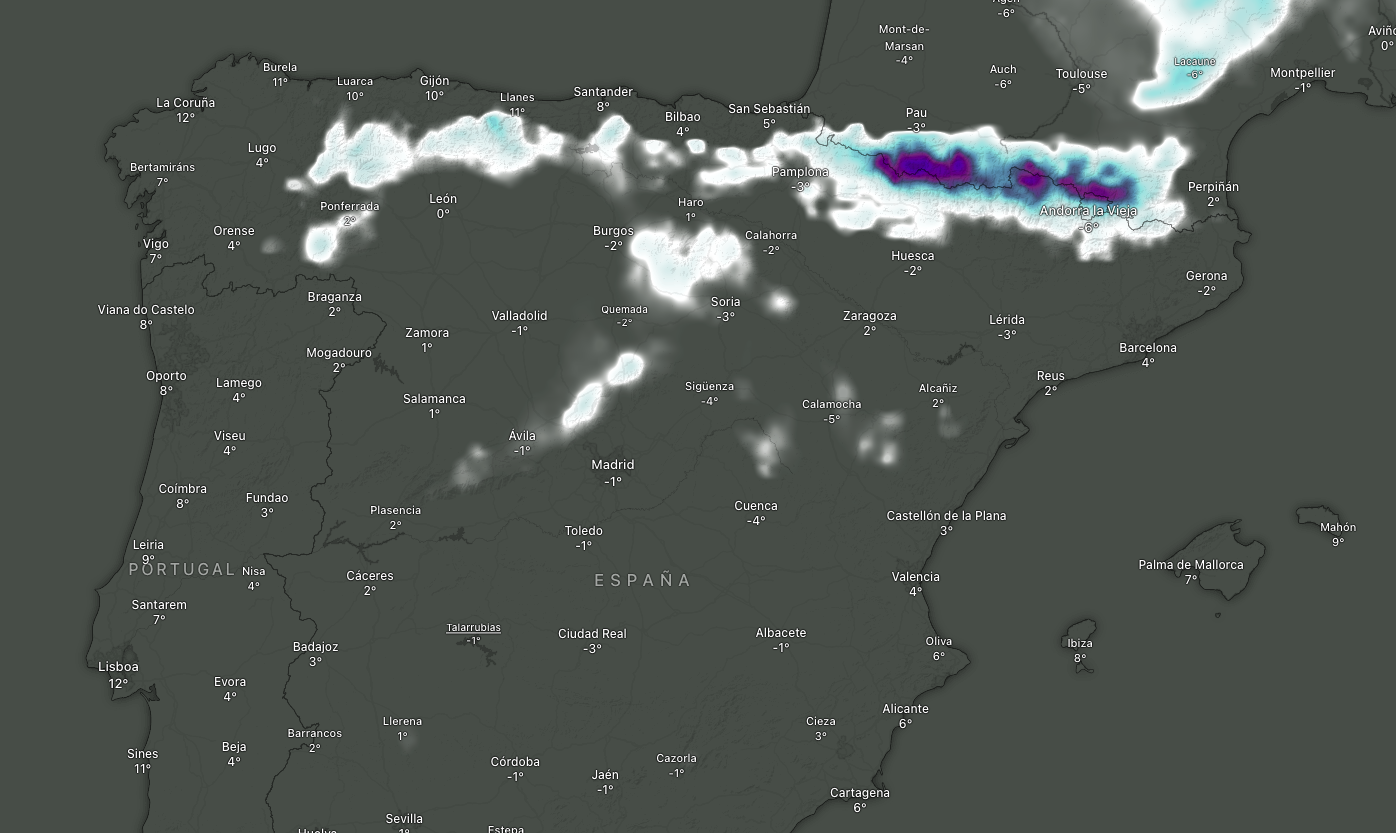 Mapa de nieve 