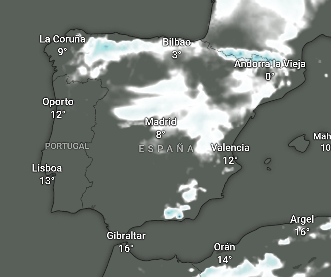 Mapa de nieve 