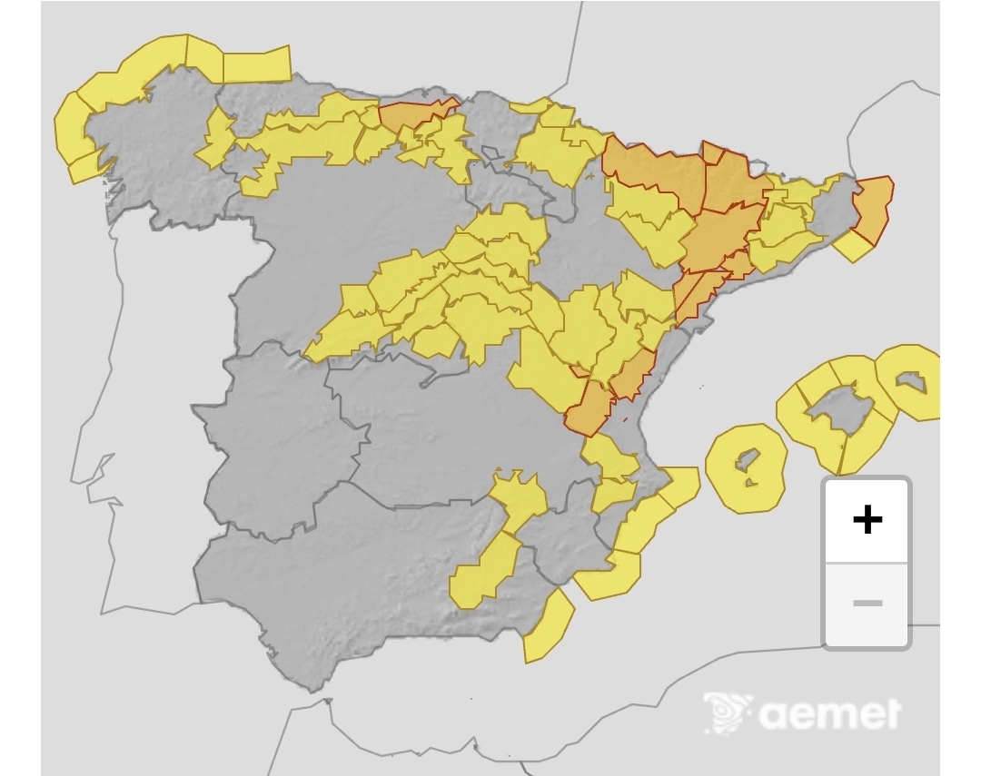 Mapa de avisos 