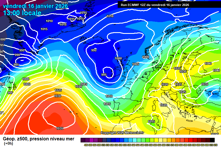 ECMWF geopotencial