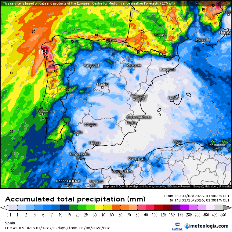ECMWF lluvias 