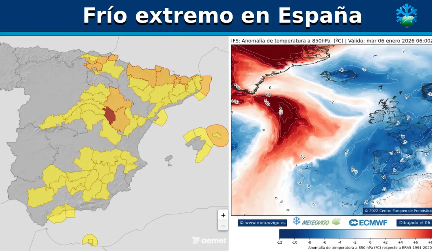 Frío extremo en España