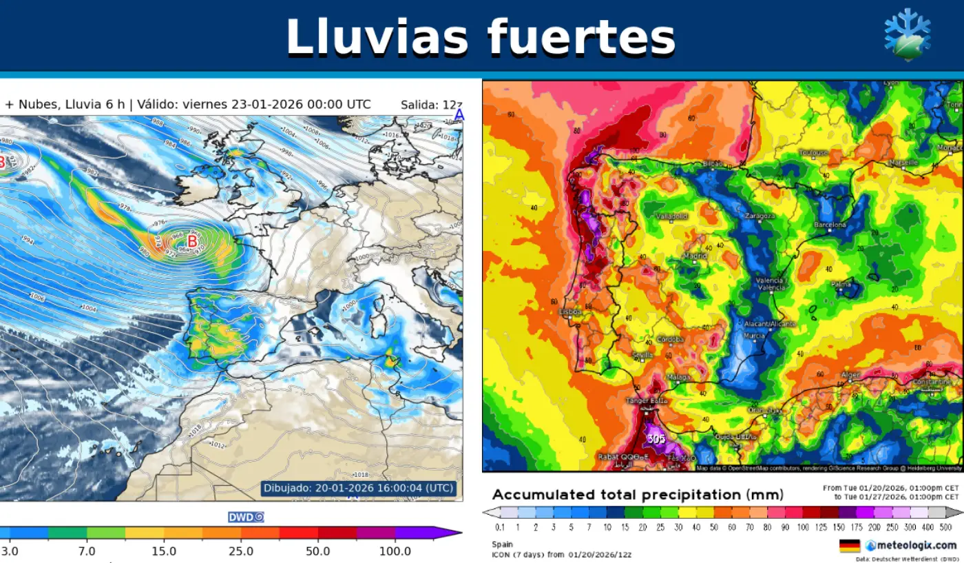 Lluvias mapas