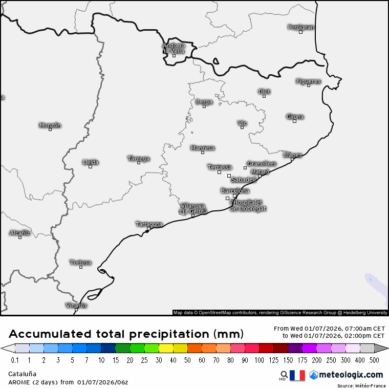 Lluvias en Catalu&ntilde;a 